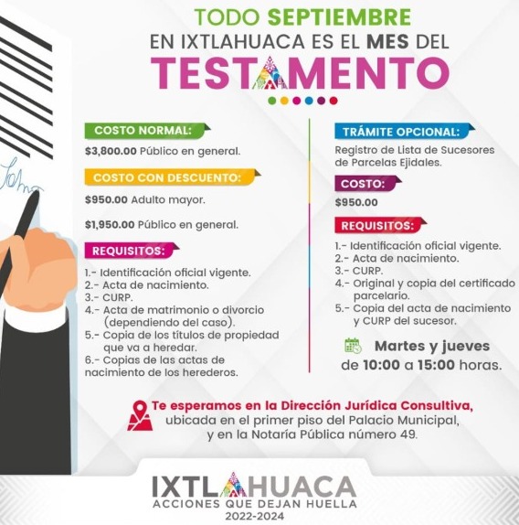 mes del testamento Ixtlahuaca