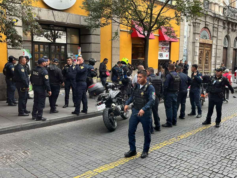 balacera en el Centro Histórico de CDMX