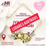 Agotados los lugares para las bodas comunitarias en Nicolás Romero