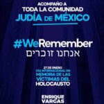 Enrique Vargas emite mensaje en el Día Internacional en Memoria de las Víctimas del Holocausto