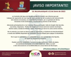 comunicado neza agua