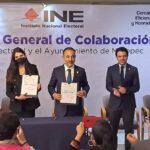 Gobierno de Metepec firma convenio de colaboración con el INE
