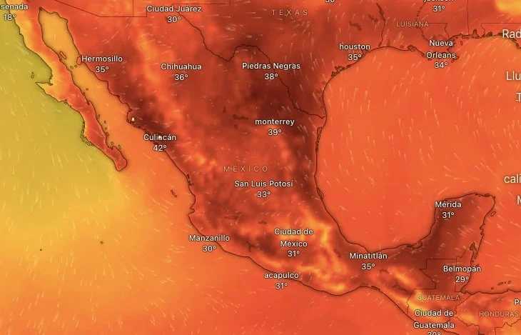 temperatura en México