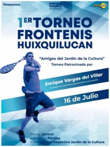 Enrique Vargas brinda apoyo para realizar el 1er torneo de Frontenis de Huixquilucan