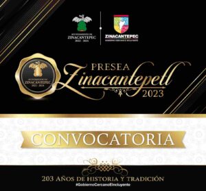 El Ayuntamiento de Zinacantepec te invita a participar en la convocatoria “Presea Zinacantepetl 2023”