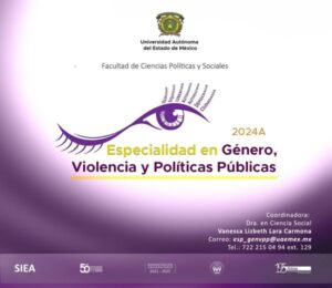 La UAEMéx te invita a cursar la Especialidad en Género, Violencia y Políticas Públicas, edición 2024A