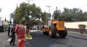 El Ayuntamiento de Ecatepec realiza trabajos de pavimentación en la colonia Guadalupana-La Venta