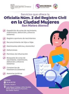 San Mateo Atenco abre nueva Oficialía No. 2 del Registro Civil