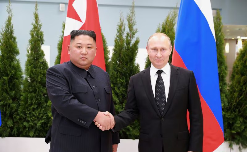 Kim Jong-un Vladímir Putin