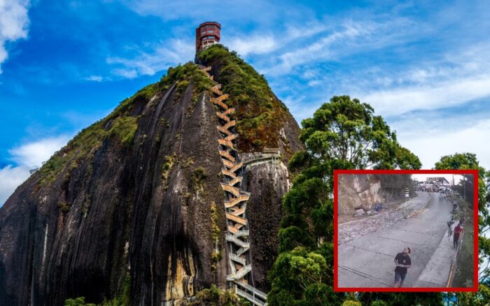 Monolito turístico en Colombia