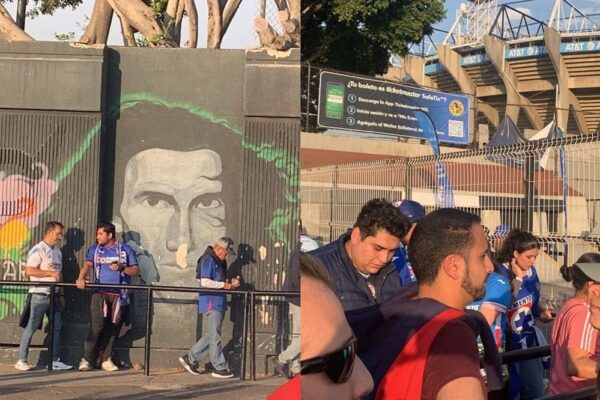 Caos en el Estadio Azteca para recoger boletos de Cruz Azul