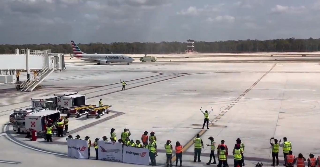 Tulum: aeropuerto "Felipe Carrillo Puerto" recibe su primer vuelo internacional