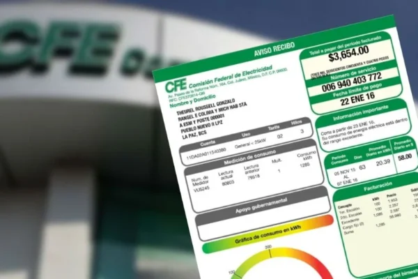 CFE impone cargo extra para clientes con deudas en recibos de luz de Mayo