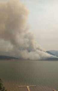 incendio en cerro de Valle de Bravo