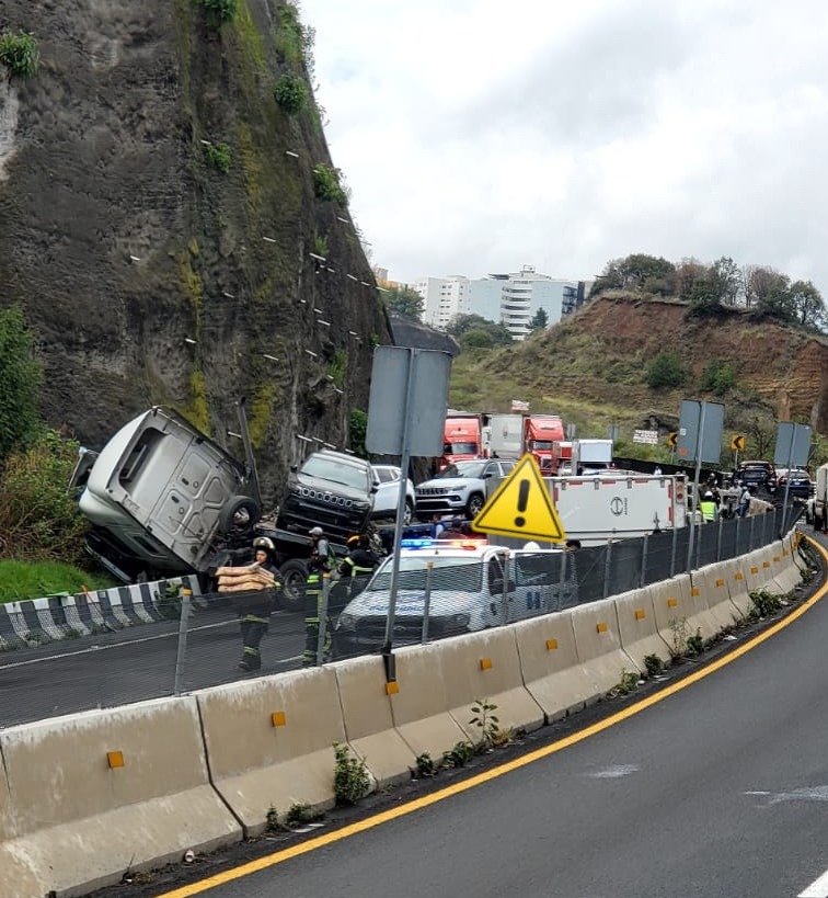 Accidente en carretera México-Toluca hoy 02 de julio