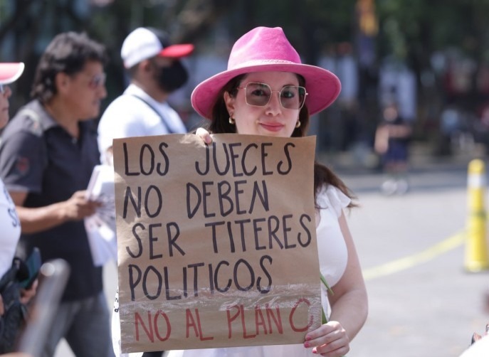 Jueces, magistrados y trabajadores PJF se manifiestan por Reforma Judicial