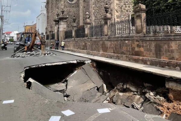 Socavón en Irapuato, Guanajuato deja cuatro heridos