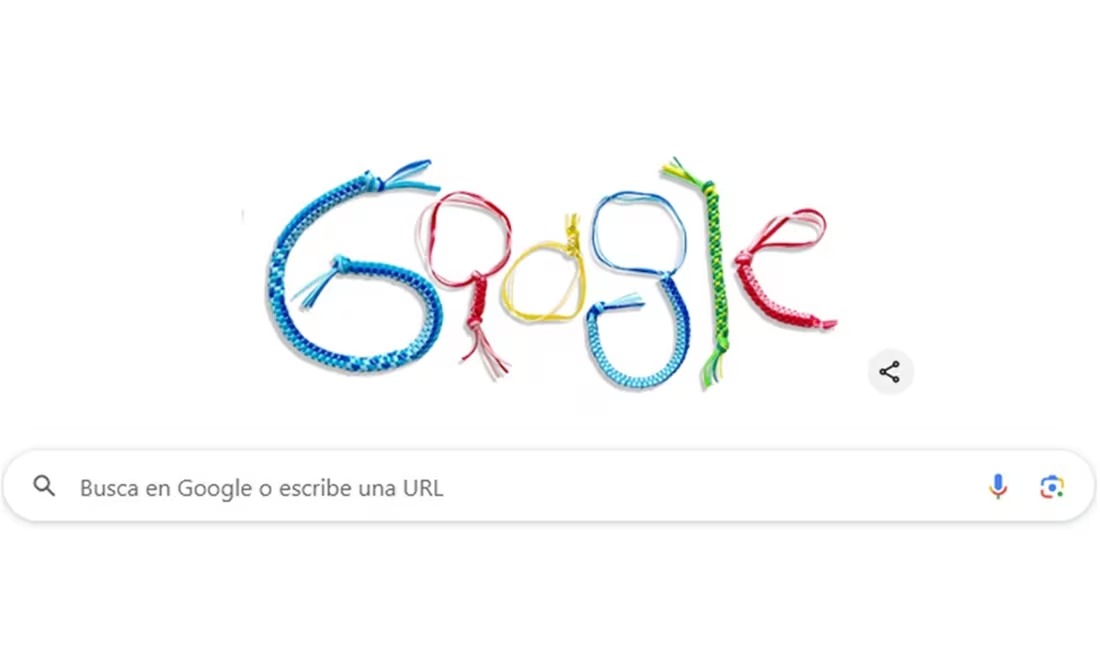 Google celebra las pulseras Scoubidou en el doodle de hoy