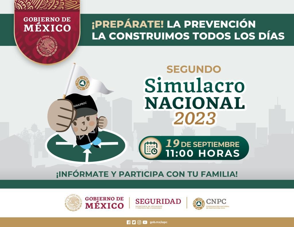 Cultura de prevención: Simulacro Nacional sonará el 19 de septiembre