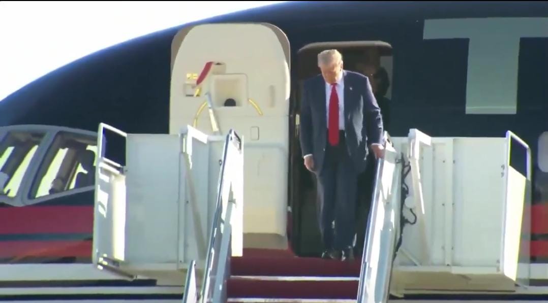 Donald Trump aterriza en Washington D.C. para reunión con Biden en la Casa Blanca