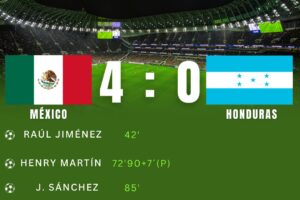 México golea a Honduras