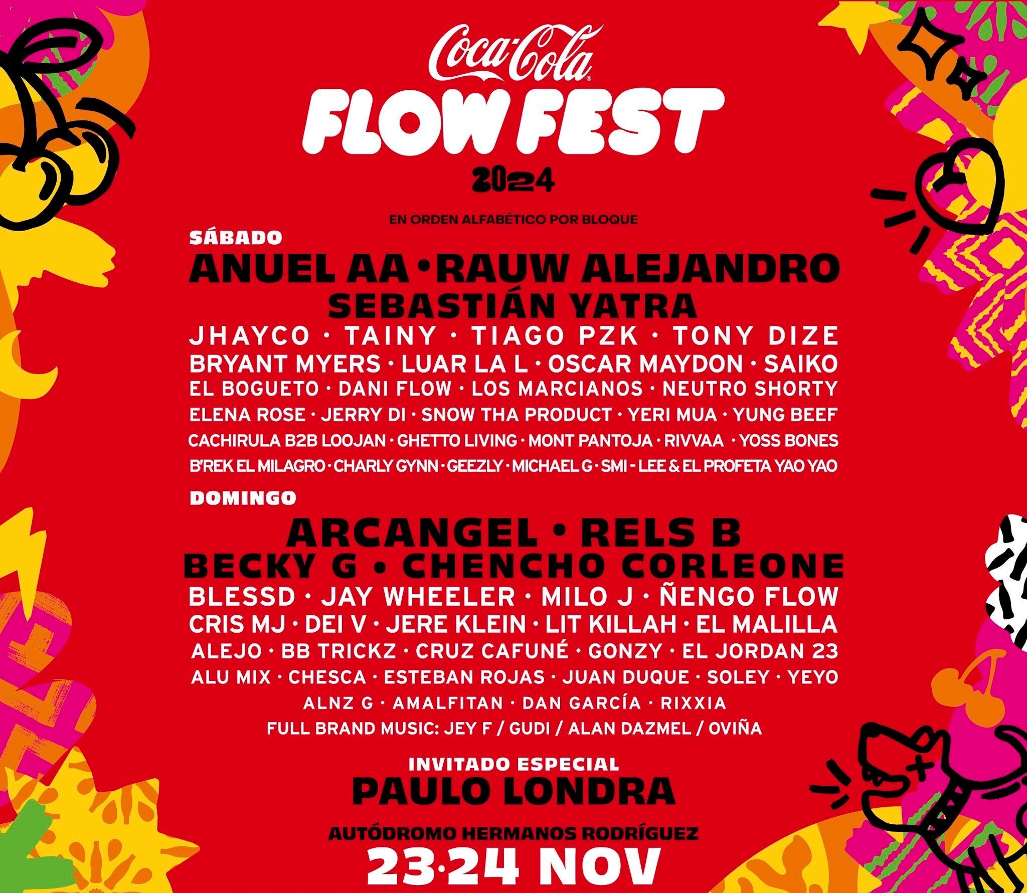 Flow Fest 2024: fechas, artistas y horarios confirmados