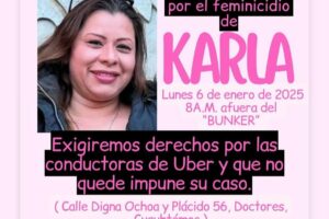 Protesta feminicidio Karla Patricia