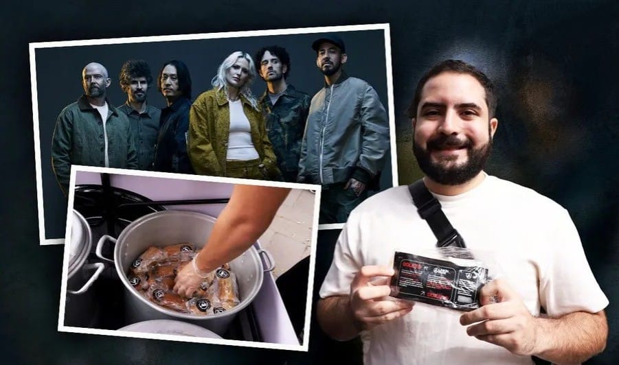 Linkin Park vuelve a sorprender a fans con tamales y boletos en Monterrey