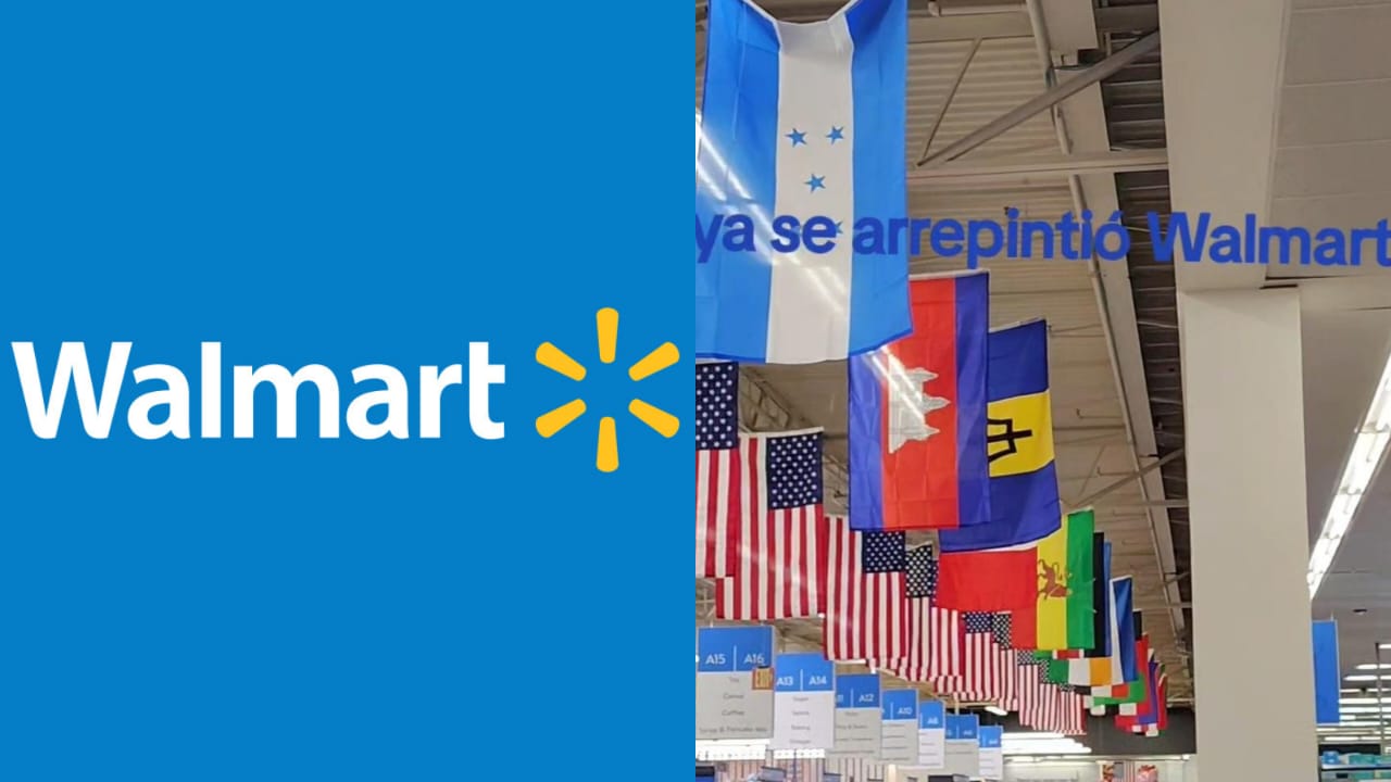 Walmart: ¿coloca banderas de países latinos en señal de solidaridad?