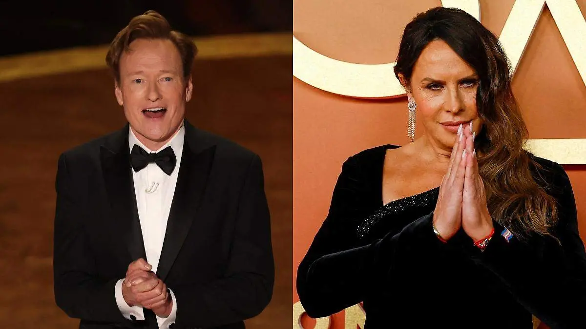 (Video) Conan O’Brien hace un chiste acerca de Karla Sofía Gascón frente a ella