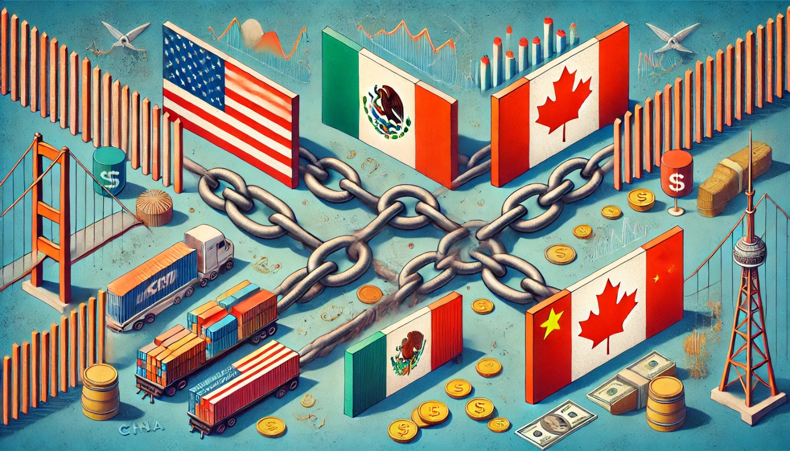 aranceles México Canadá China