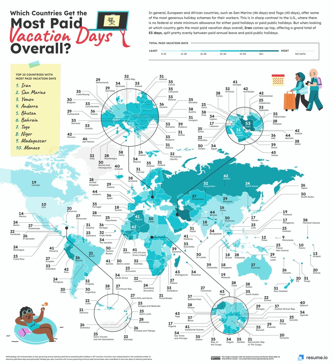 ¿Ganas de descansar más? Estos son los países con más vacaciones pagadas Cadena Politica