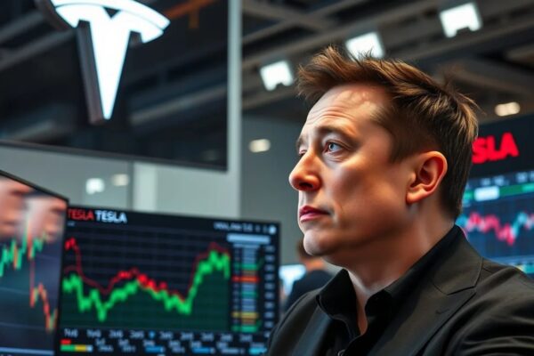 Acciones de Tesla en picada, caen más del 12 % en menos de 24h