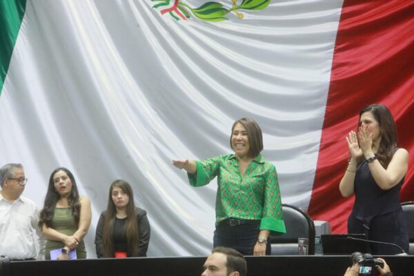 María Luisa Mendoza del PVEM toma protesta como Vicepresidenta de la Cámara de Diputados