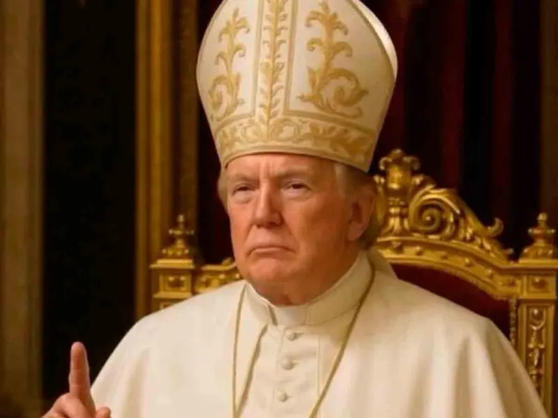 Trump Papa: imagen viral desata críticas religiosas