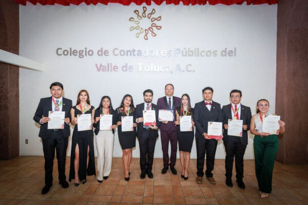 Estudiantes de la UAEMéx en Atlacomulco ganan primero y segundo lugar en certamen de conocimientos convocado por Colegio de Contadores Públicos del Valle de Toluca