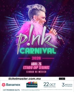 P!NK concierto México 2026