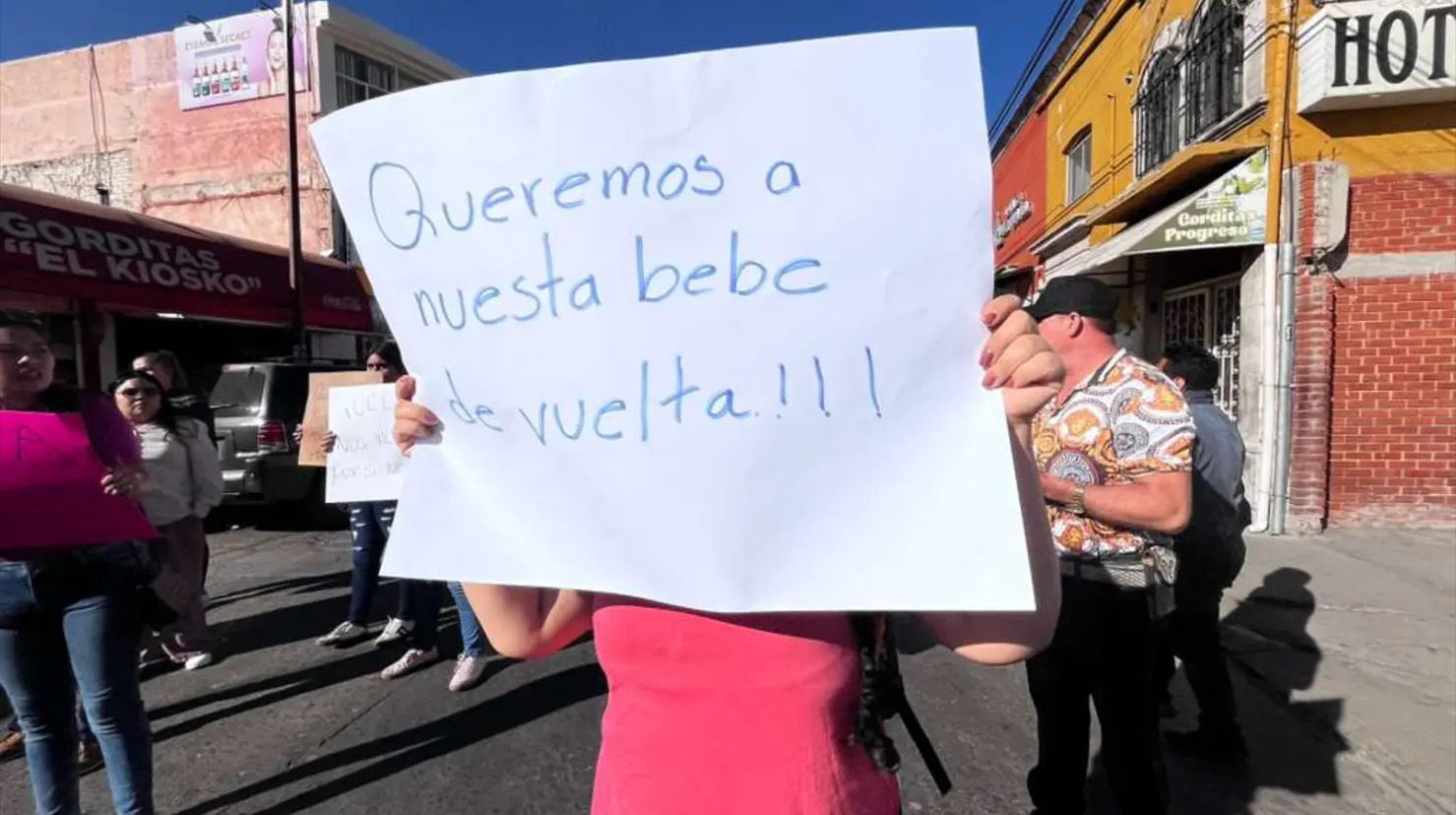 protestan robo bebé Durango