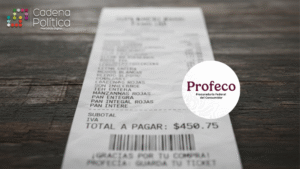ticket de compra Profeco