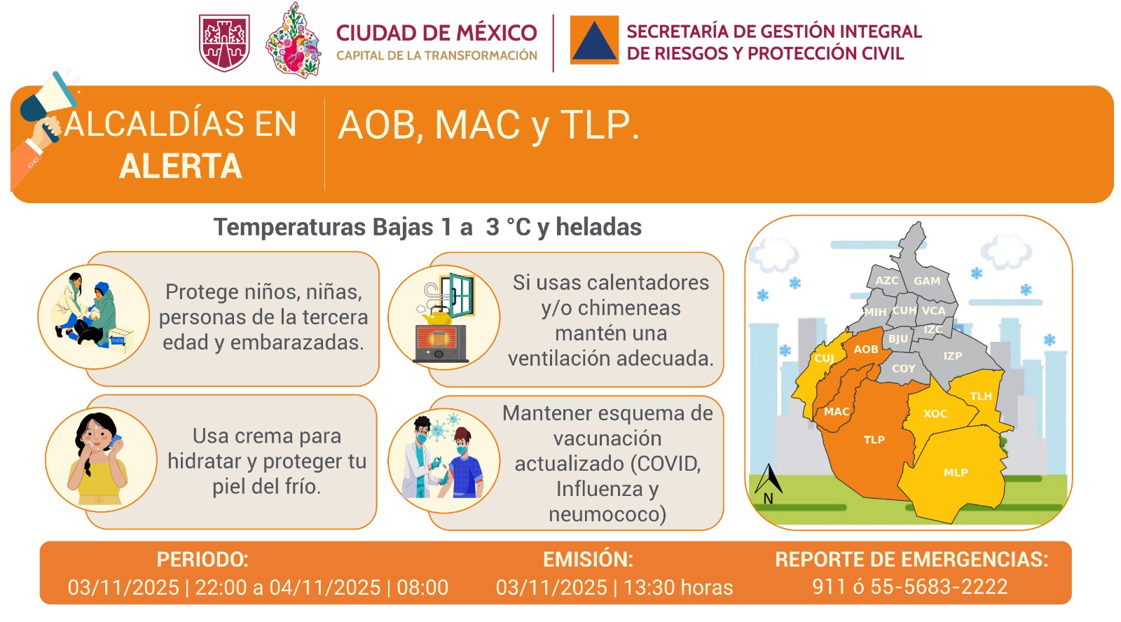 CDMX alerta naranja amarilla
