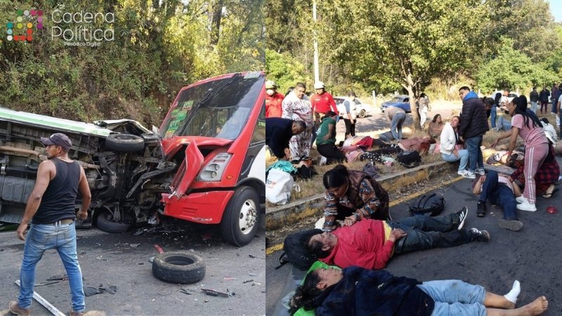 Accident carretera Tianguistenco Chalma
