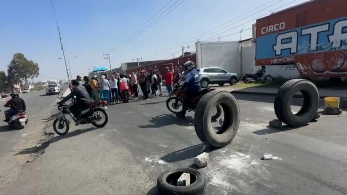 bloqueo carretera Chalco Tláhuac