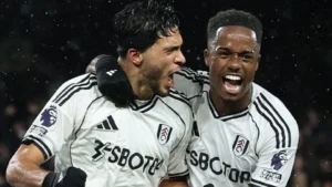 Raúl Jiménez anota el gol