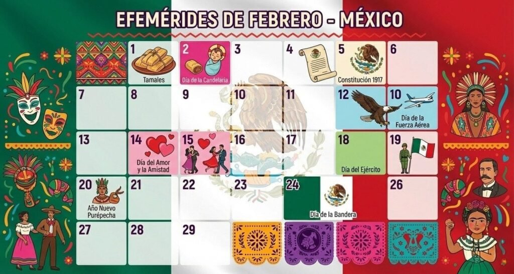 Efemérides celebraciones febrero 2026