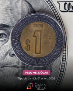 Peso dólar 31 enero