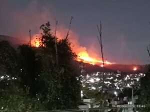 Incendio Sierra Guadalupe Tlalnepantla