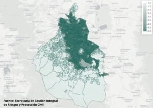 UNAM mapa inundaciones CDMX