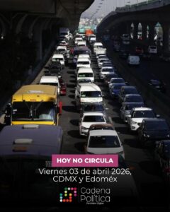 Hoy No circula 03 de abril 2026
