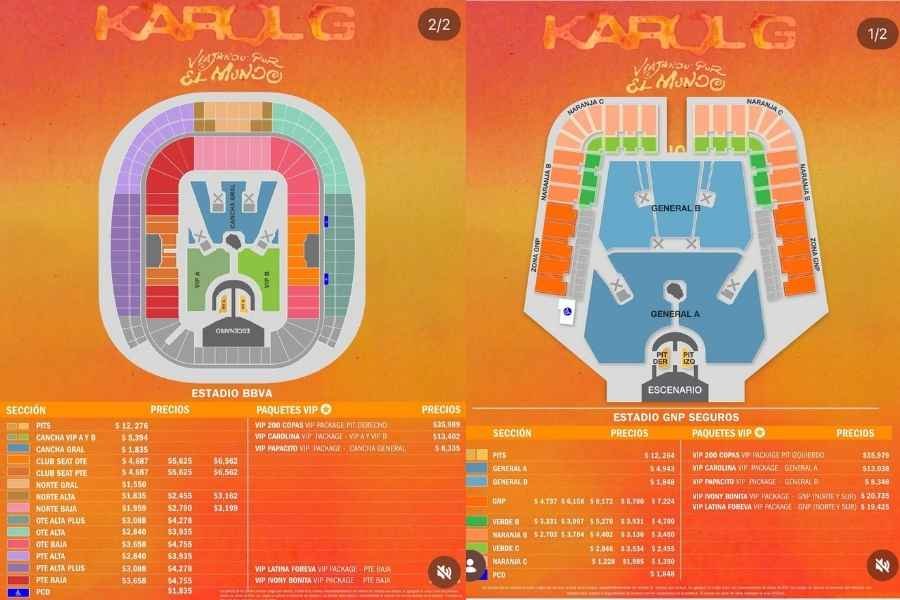 Karol G precios CDMX