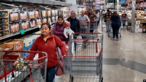 Gráfica económica mostrando la estabilidad de precios en el mercado mayorista de Estados Unidos.